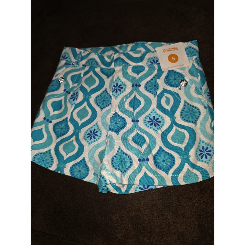 Gymboree‎ aqua summer shorts size 5 nwt